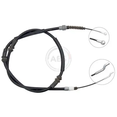 Cable de accionamiento, freno de estacionamiento A.B.S. K19852 Artesanal